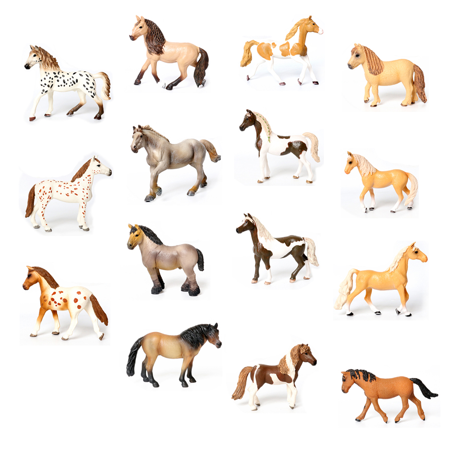 Kids Toys Horse - Figurki koni, zwierzęta gospodarskie, konie-zabawki, zestaw