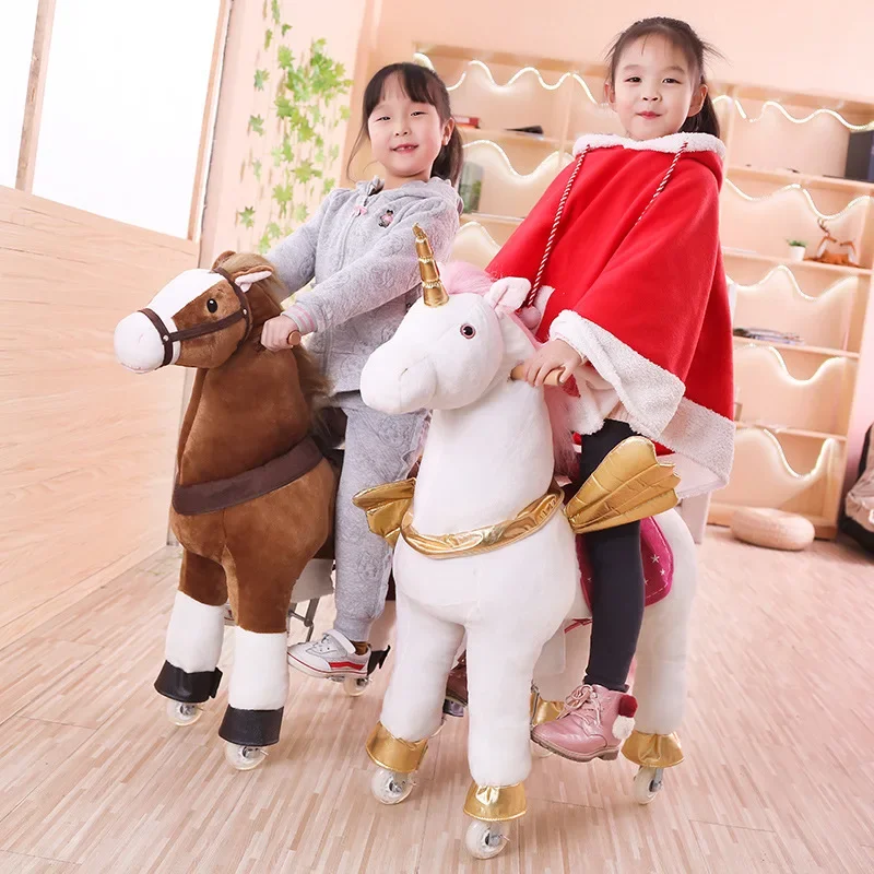 Wielobarwny Skaczący Koń Duża  – Kids Toys Horse recenzja i cena
