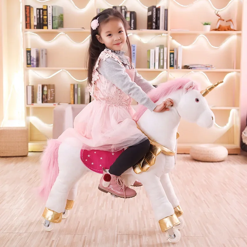 Wielobarwny Skaczący Koń Duża  – Kids Toys Horse recenzja i cena