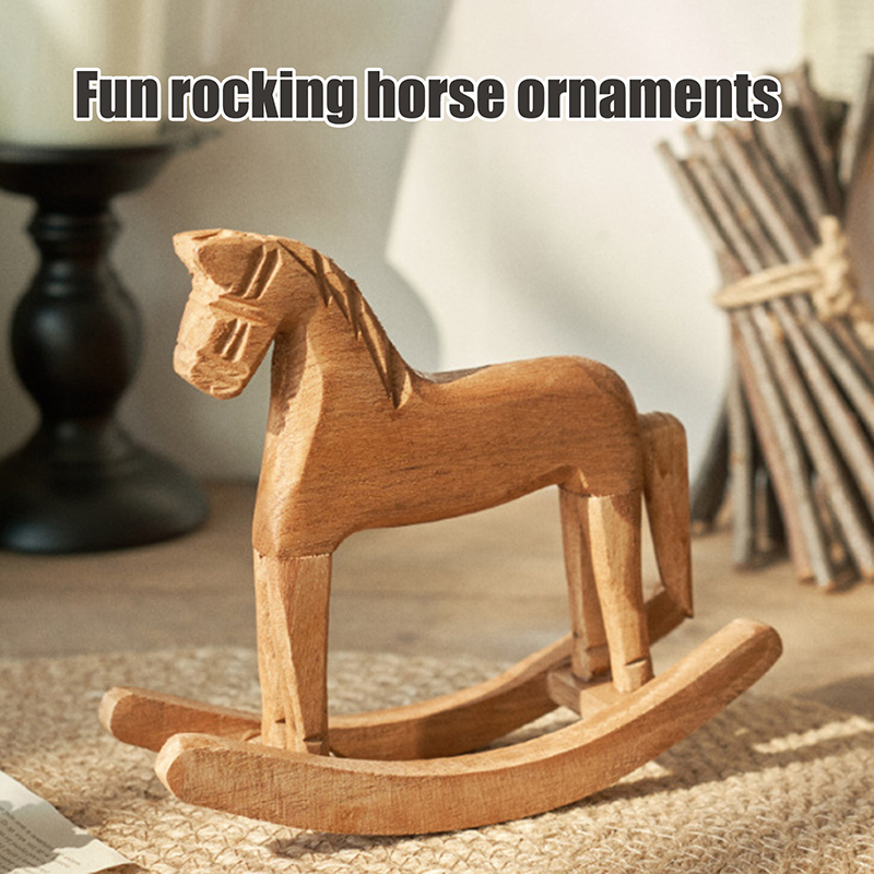 1 szt. Drewniana figurka konia – Kids Toys Horse recenzja i cena