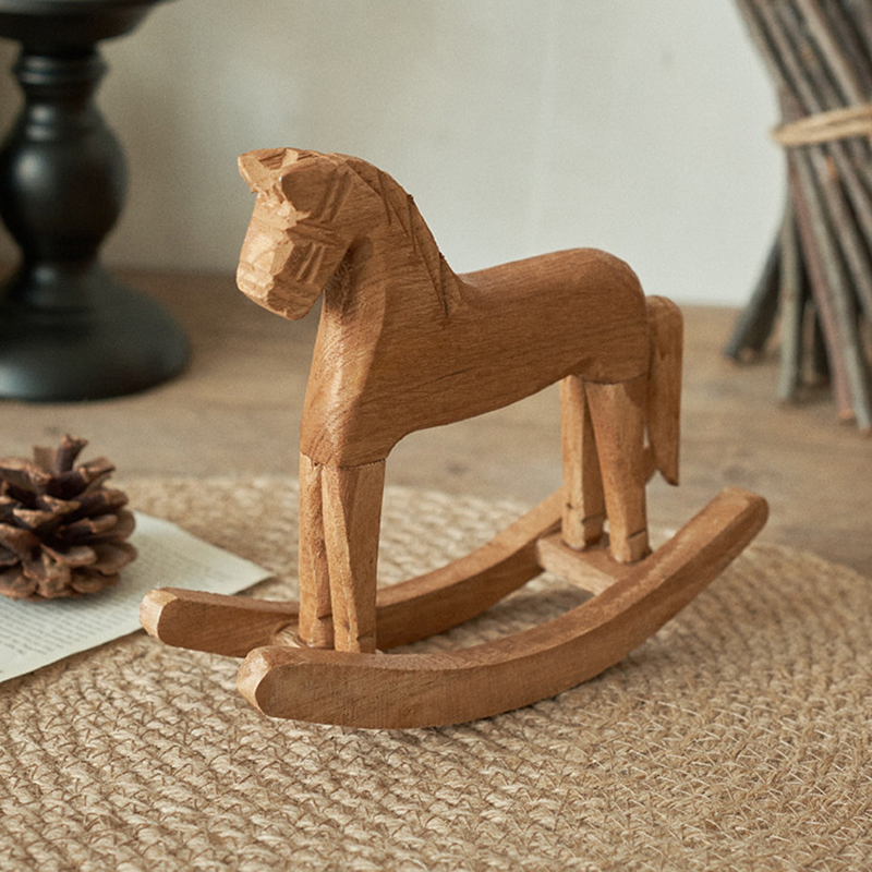 1 szt. Drewniana figurka konia – Kids Toys Horse recenzja i cena