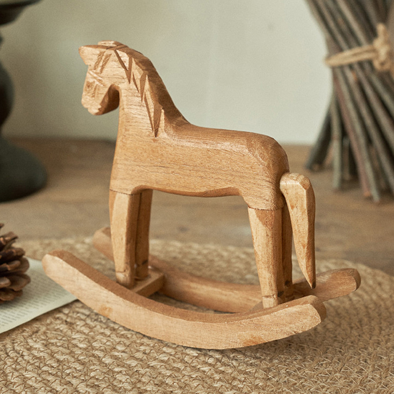 1 szt. Drewniana figurka konia – Kids Toys Horse recenzja i cena