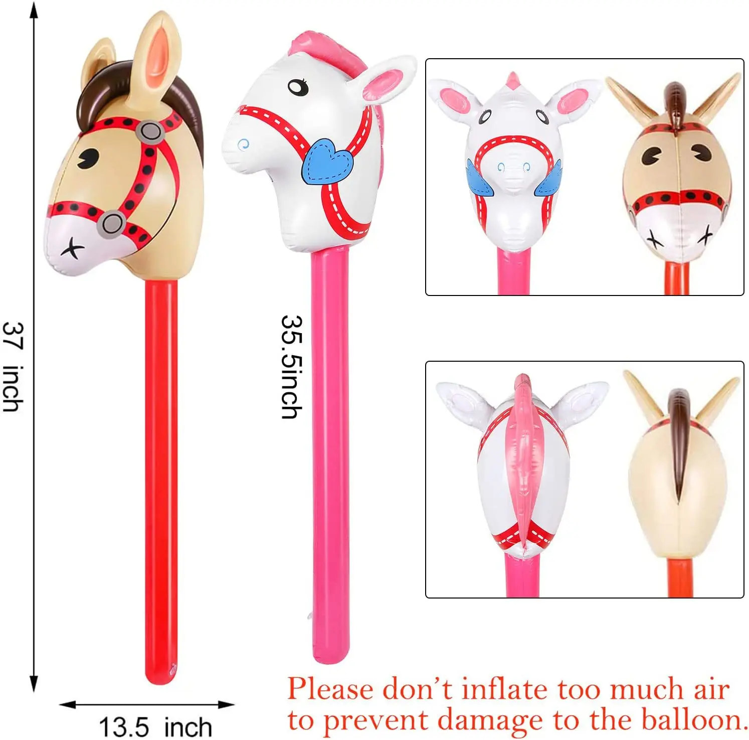 2szt Głowa konia Balon na paty – Kids Toys Horse recenzja i cena